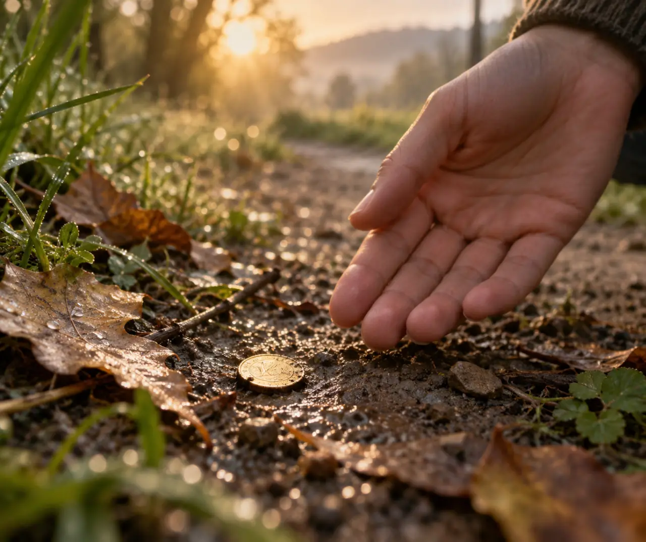 Trouver une pièce est souvent un signe de chance, de gratitude ou de changement