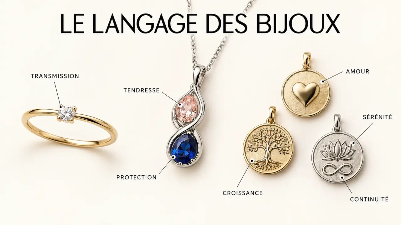 Symbolique des bijoux : métaux, pierres et motifs associés à leurs significations