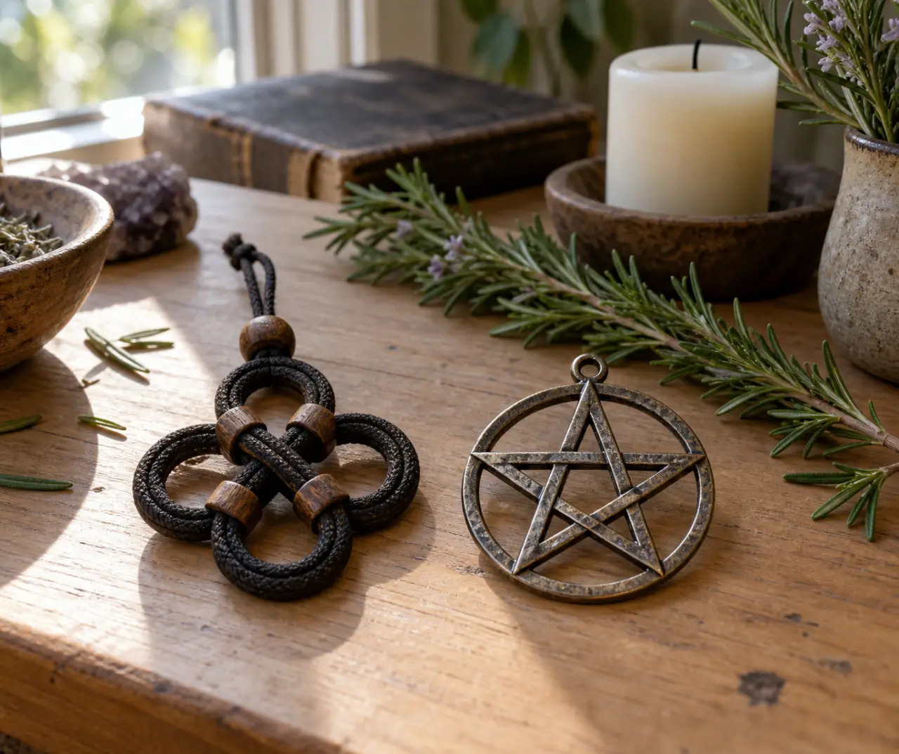 Symbole sorcière : protection ou motif esthétique, comment reconnaître le nœud qui ne se confond pas avec le pentagramme
