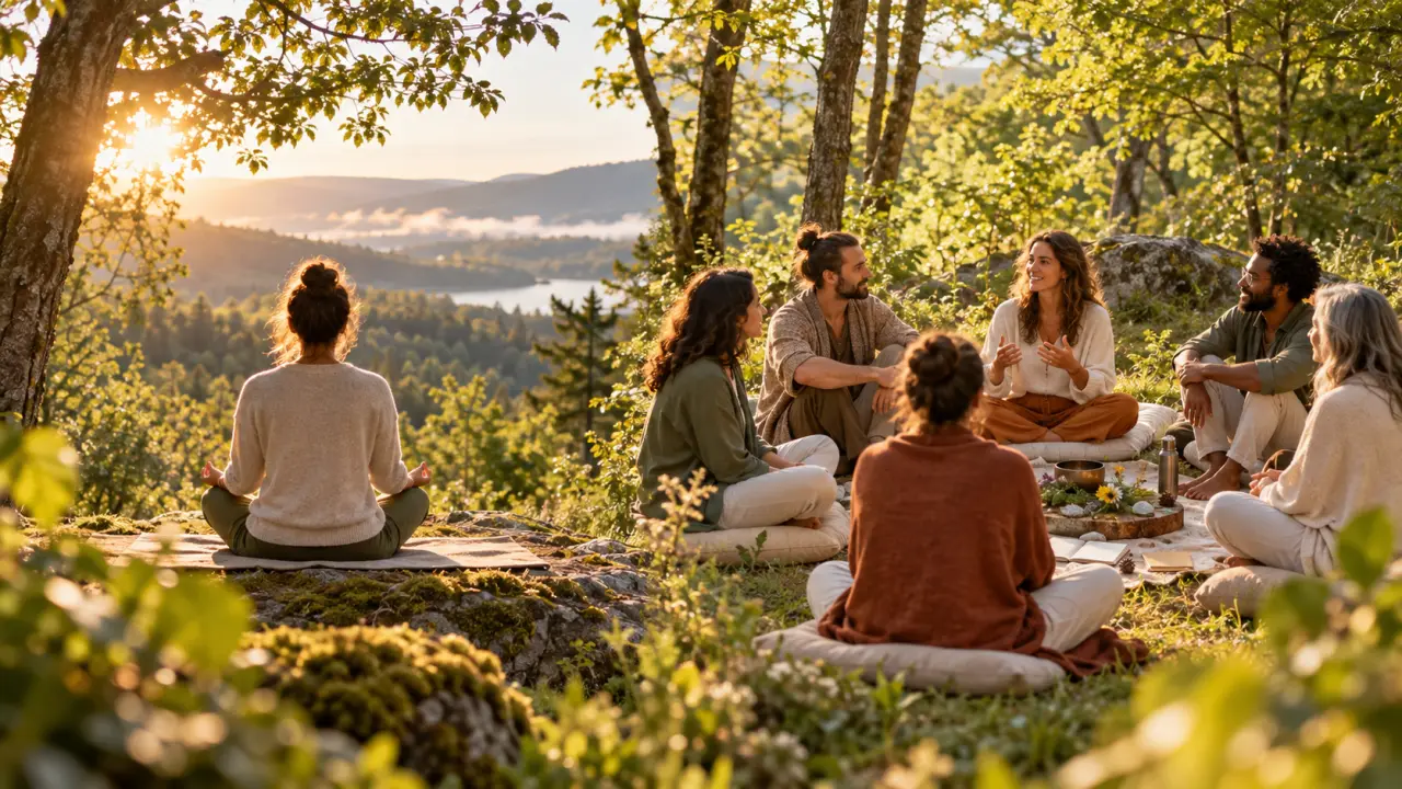 Espace naturel et lumineux propice à la méditation et à la reconnexion intérieure