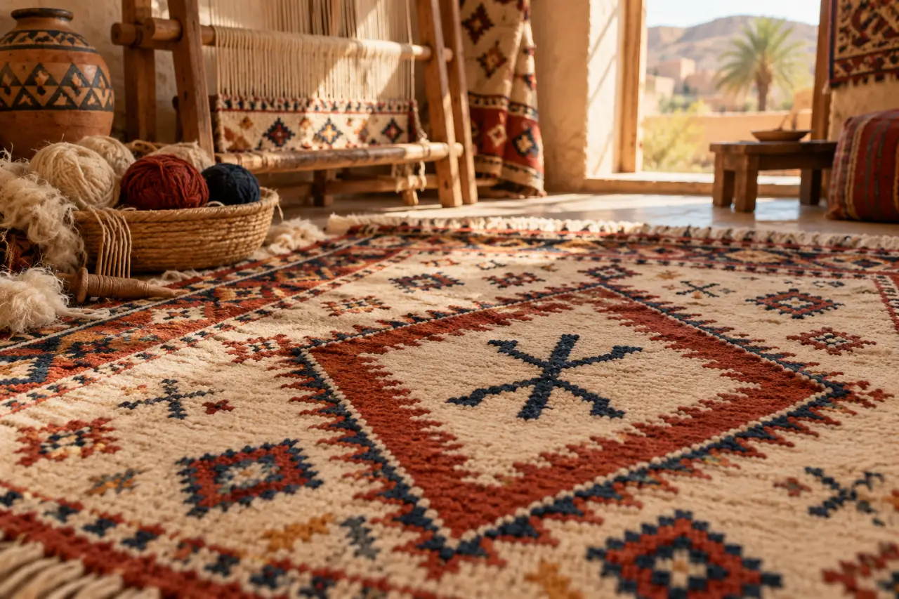 Symboles berbères : quelle signification donner au losange, au yaz et aux motifs des tapis ?